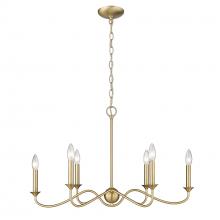  8316-LP BCB - Tierney BCB 6 Light Pendant in Brushed Champagne Bronze